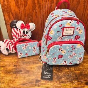 Loungefly Disney holiday Backpack Set